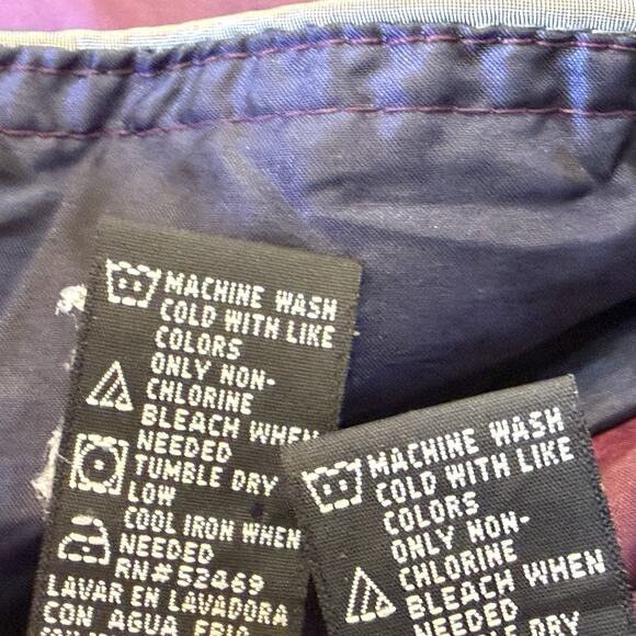 Outbrook Windbreaker Track Suit Womens Sz 1X Maroon Blue Full Zip Pull On Pants - Picture 11 of 12